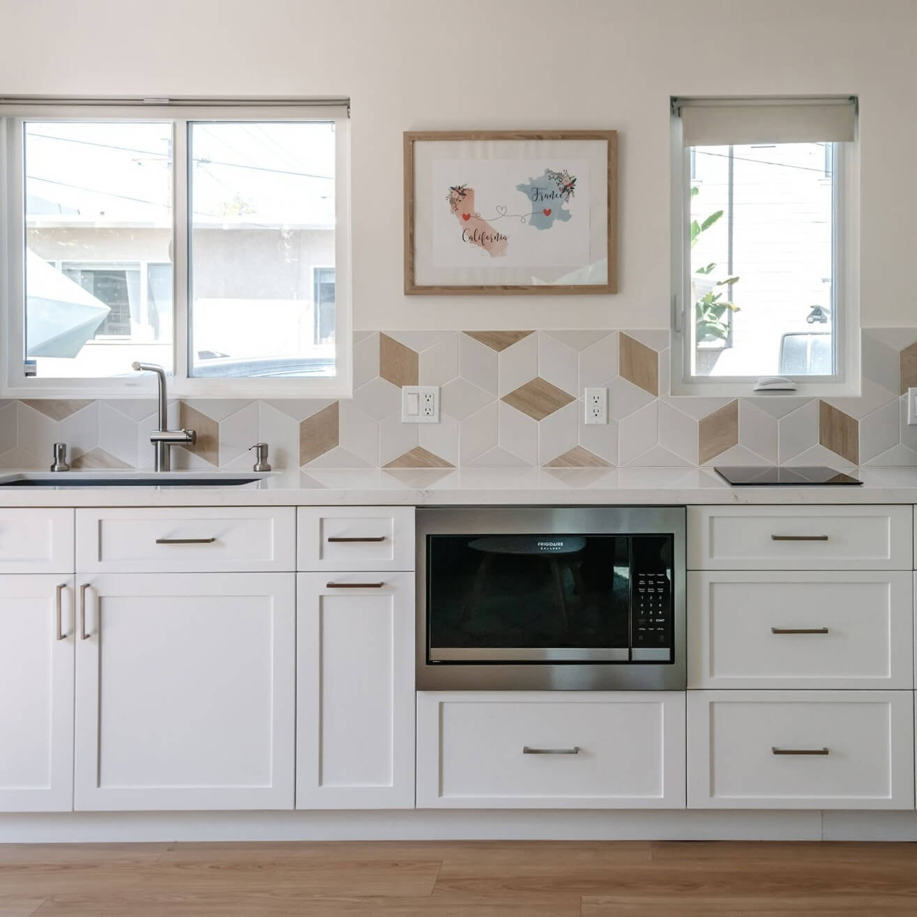 Medierranean home remodel guest house kitchen after