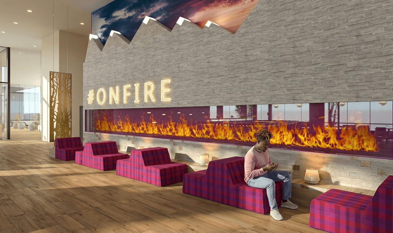 Noem Moxy Fireplace
